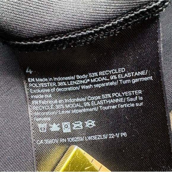 Lululemon Softstreme Perfectly Oversized Cropped Crew Women's 4 Black Pullover - Picture 8 of 9